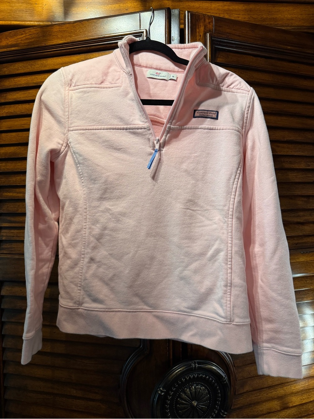 Vineyard Vines Pink Quarter-Zip Fleece Pullover